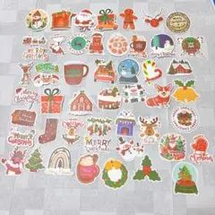 クリスマスデザイン ステッカー　シールセット 50枚