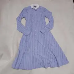 ラルフローレン RALPH LAUREN シャツワンピース ストライプ Aライン