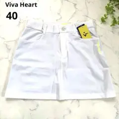 【新品】VIVAHEART ビバハート◆レディース ゴルフスカート　40 白のサムネイル