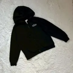 【H&M】エイチアンドエム 黒 ジップパーカー (XS) レディースのサムネイル