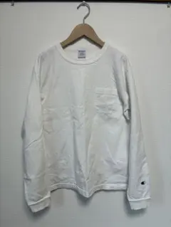 アメリカ製 Champion T1011 長袖ポケットTシャツ Mサイズ