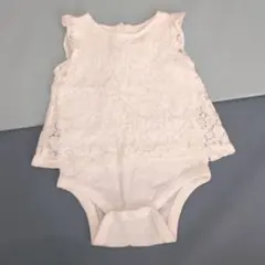 babyGapベビーギャップ レース ロンパース 80 白