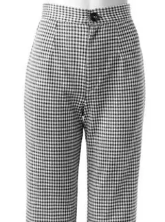 ギンガムチェックフレアパンツ