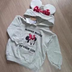 新品　ミニーちゃん☆耳付きパーカー　 110
