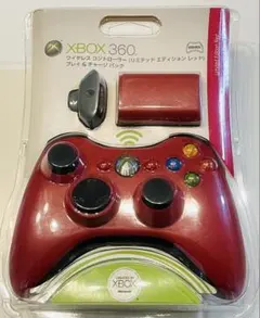 【未開封】Xbox 360 ワイヤレスコントローラー レッド
