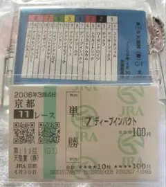 ダイワスカーレット　単勝馬券 2007年 秋華賞 ダイワスカーレット 単勝馬券＆馬券ホルダーset - メルカリ