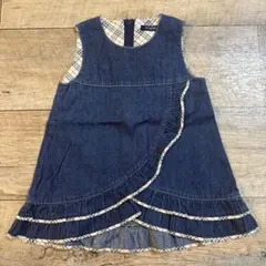 美品 BURBERRY LONDON デニムワンピース 80cm ビーバリーのサムネイル
