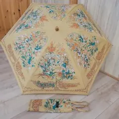 SALE☆manipuri 春の花柄 折りたたみ日傘のサムネイル