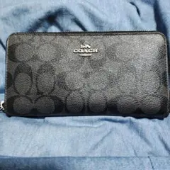 COACH ブラック 長財布 モノグラム