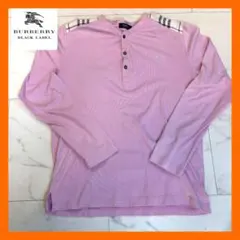 【美品】Burberry Black Label 長袖シャツ ノバチェックＭ