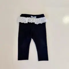 美品　70size レース　デニムパンツ　レギンス