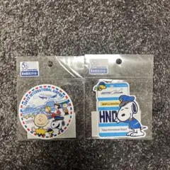 スヌーピー 羽田空港限定　ステッカー2枚セット