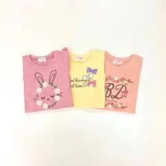 子供服 女の子 130cm 長袖 Tシャツ まとめ売り 新品 YFN5-3