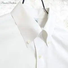 ブルックスブラザーズ SLIMFIT ブロード 白ボタンダウン 15-32美品