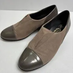 【美品✨】銀座ヨシノヤ ベージュ パンプス ブーティ 晴雨兼用 22cm