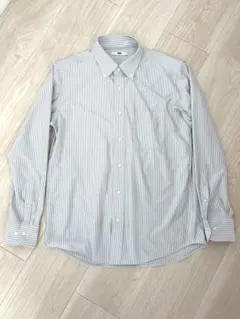 UNIQLO ストライプ 長袖ドレスシャツ Lサイズ