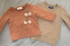 トップス90cm2枚　ウィルメリー・西松屋