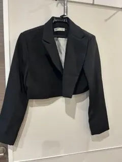 クロップドジャケット ブラック