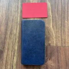 ボナベンチュラ　iPhone12mini ケース ネイビー オレンジ　保証書付