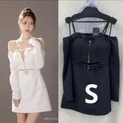 GL3576 ローブドフルールグロッシー 袖キャバドレスSugar AngelR