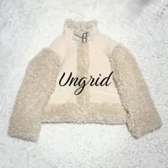 24年 完売品 極美品Ungrid アングリット ボアコンビムートンブルゾン M