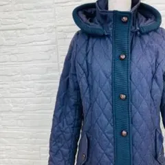 SKY BOMBER（スカイボンバー）フード付きキルティングジャケット　L