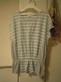 【SALE】a.v.v standard 半袖ストライプトップス カットソー S