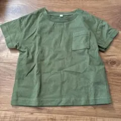 カーキ色 Tシャツ100
