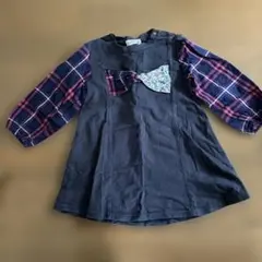 RAG MART ワンピース 95サイズ ネイビーのサムネイル