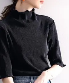 2WAY メロートップス　Mサイズ　レディース　ブラック【ほぼ未使用】