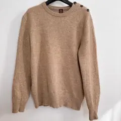 TAKEO KIKUCHI 肘パッチ ニット 肩ボタン付き ウール サイズ3