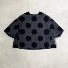 takeshiienaga リボンドットブラウス シースルー - メルカリ