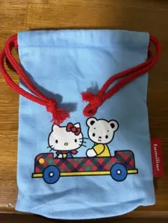 familiar Hello Kitty 巾着 ポーチ ファミリア サンリオ - メルカリ