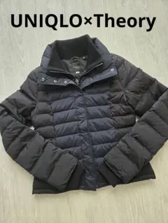 美品　UNIQLOユニクロ×theoryセオリー　コラボくびれダウンジャケットS