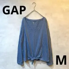 GAP ギャップ　長袖　カットソー　ロンT Vネック　ゆったり　コットン100%