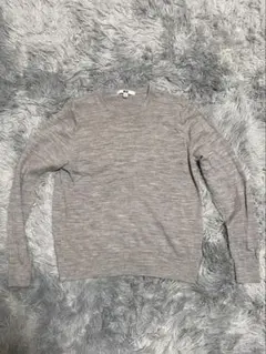 ユニクロ　メリノクルーネックセーター　WOMAN Mサイズ　03 GRAY