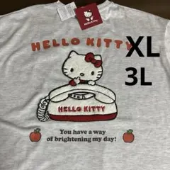 ハローキティ さがら刺繍 Tシャツ グレー 新品　L XL 3L しまむらのサムネイル