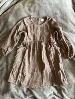 テータテート　ワンピース 110cm ブラウン 長袖