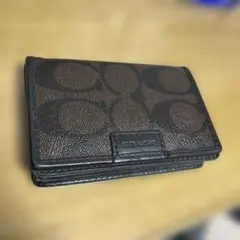 COACH ブラウンレザー　カードケース