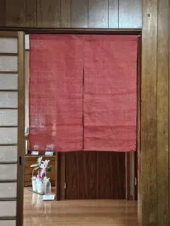 近江麻のれん 幅82×高さ148cm むぎわら色（茶黄色系） - メルカリ