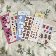 韓国で購入したかわいいシール 6種セット