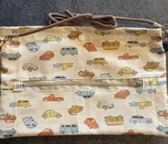 ハンドメイド　保育士　ティッシュケース　ショルダー　車のサムネイル