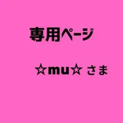 ☆mu☆様　専用ページ　5セット