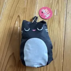 猫デザイン エコバッグ 緑色