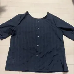 黒色 半袖ブラウスのサムネイル