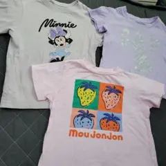 GAPミニーマウスとイチゴデザインTシャツセット　３枚　値下げのサムネイル