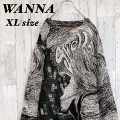 【美品】WANNA/W Swells Tapestry knit ニット　XLのサムネイル