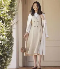 【未使用品】anySiS　2WAY トレンチ　ワンピース ジレ