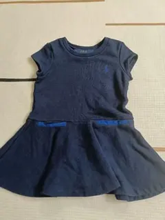 Polo Ralph Lauren ネイビー 半袖ワンピース 3/3T