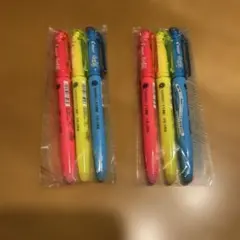 PILOT フリクションライト蛍光ペン　3色（ピンクイエローブルー）を2セット